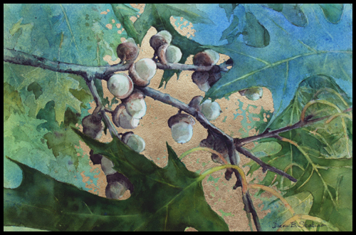 adolescentacorns1wgoldmetalleaf